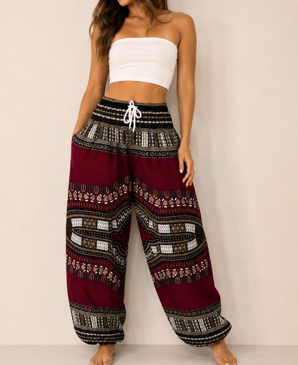 Boho 5 Harem Pants – One Size